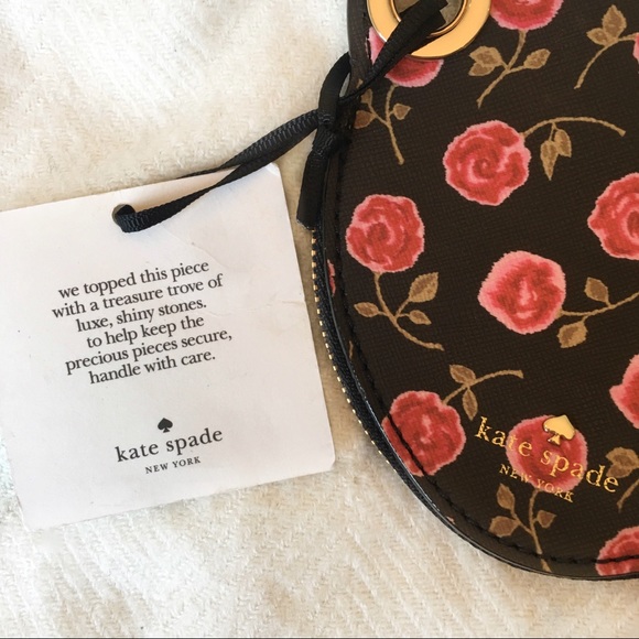 [KATESPADE] NWT Leopard gemstone coin purse chain - Picture 5 of 7